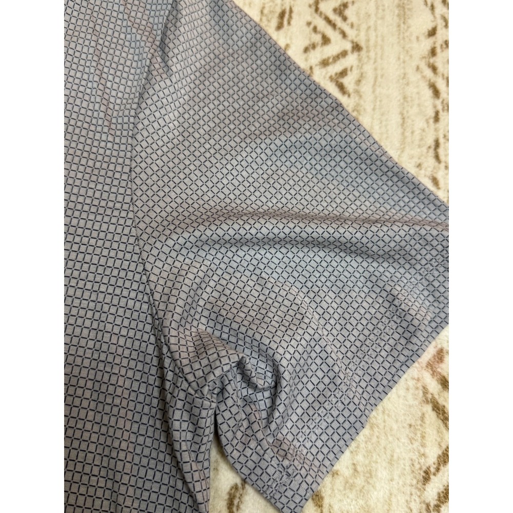 Theory Performance Athletic Tee Men's Large Pima Cotton NWT Mini Cube Knit - Picture 5 of 8